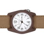 Bertucci DX3 Canvas Polycarbonate Unibody Watch, Sahara Comfort Band, White Dial