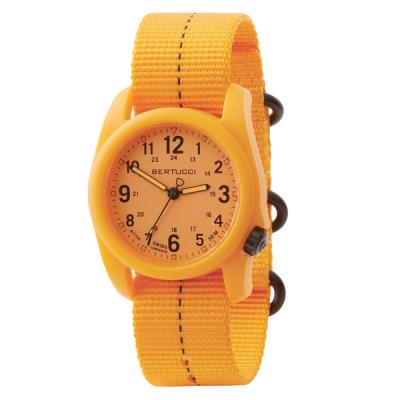 Bertucci DX3 Field Watch with Lume Case and Tangerine Dial