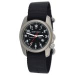 Bertucci A-2T Black Dial Titanium Watch with Black Nylon Strap