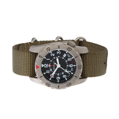 Bertucci A-2TR Field Pro GMT Black Dial with Olive Nylon Strap