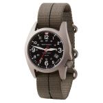 Bertucci A-7T Retrospec Solar Titanium Field Watch with Ghost Grey Nylon Strap