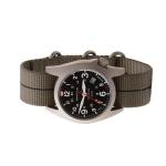 Bertucci A-7T Retrospec Solar Titanium Field Watch with Ghost Grey Nylon Strap