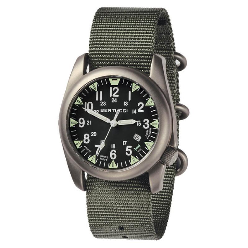 Bertucci A-4T Super Yankee Titanium Watch with Swiss Micro Tube Illumination