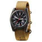 Bertucci A-3PS Solar Field Watch with Khaki Nylon Strap