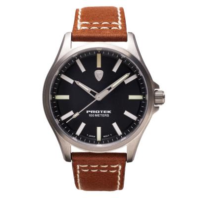 Protek Titanium Field Watch 3000 Series with Tritium T100 Tubes and Black Dial