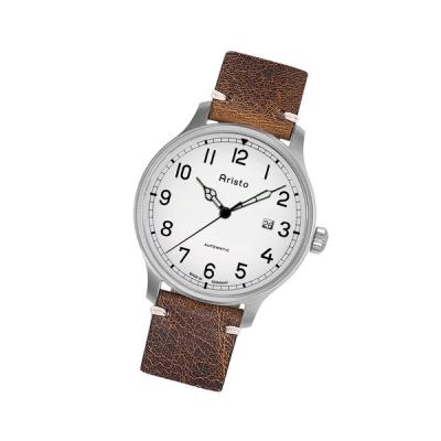 Aristo Vintage Marine Swiss Mechanical Watch with Grey Dial