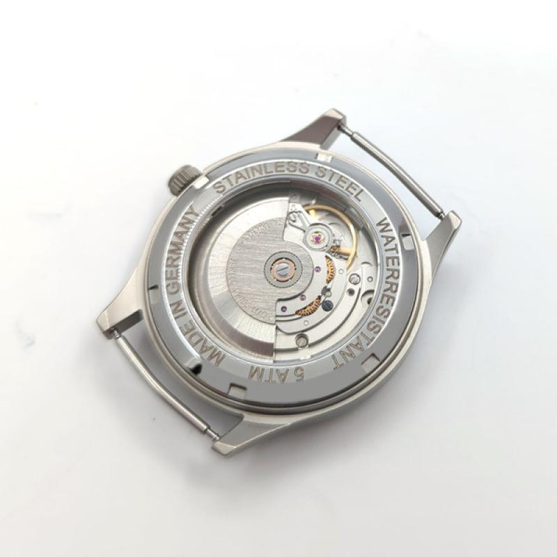 Aristo 38mm Navy Style Swiss Automatic Watch with Black Dial