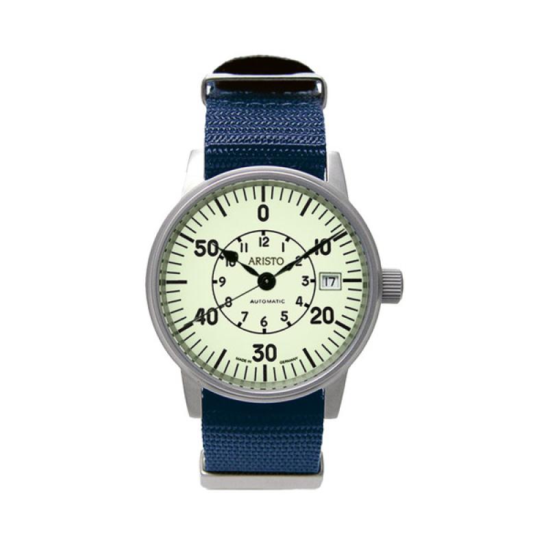 Aristo 38.5mm Swiss Automatic Full Lume Aviator Watch