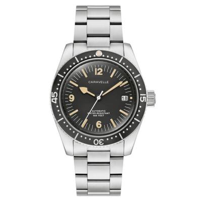 Caravelle Sea Hunter Automatic Watch with Black Dial