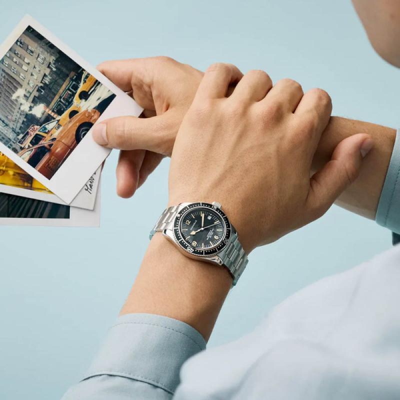 Caravelle Sea Hunter Automatic Watch with Black Dial