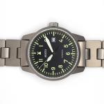 Aristo 40mm Titanium Swiss Automatic Aviator Watch