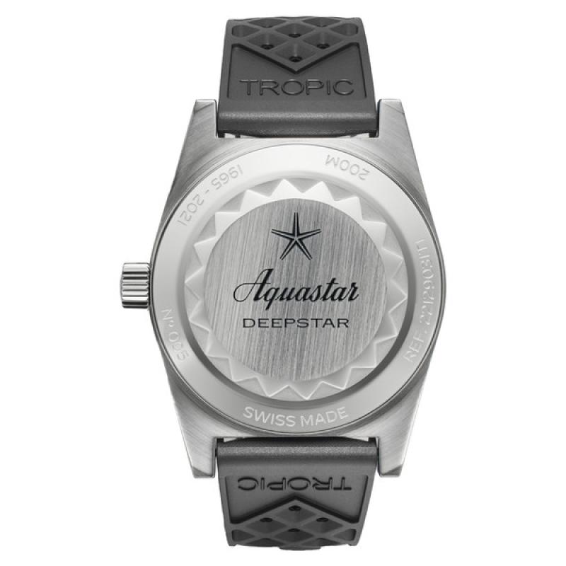 Aquastar Deepstar II Dive Watch with Blue Ray Dial