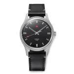 Red Star 3-Hand Dress Watch with Black Dial and Mechanical Movement