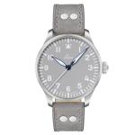 Laco Augsburg Gray 42 Type A Dial Automatic Pilot Watch with Sapphire Crystal