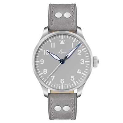 Laco Augsburg Gray 42 Type A Dial Automatic Pilot Watch with Sapphire Crystal