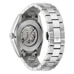 Bulova Surveyor Automatic Watch with Open Heart Blue Dial