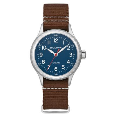 Bulova A11 Automatic 37mm Field Watch with Blue Dial