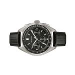 Bulova Lunar Pilot Chronograph 45mm with Black Dial and Leather Strap