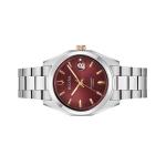Bulova Surveyor Automatic Watch with Sunburst Maroon Dial