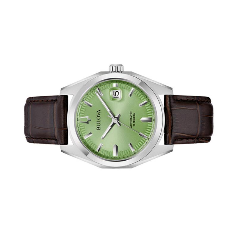 Bulova Surveyor Automatic Watch with Pistachio Green Dial