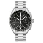 Bulova Lunar Pilot Chronograph 43.5mm with Black Dial and Stainless Steel Bracelet