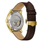 Bulova Wilton Automatic Traveller GMT with Gold-tone Case and Silver Dial