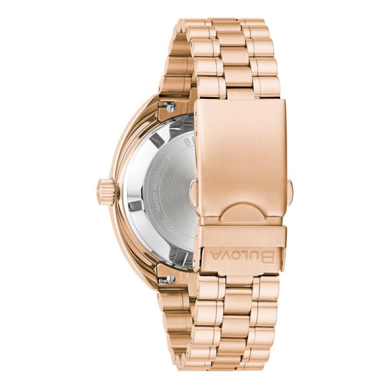 Bulova Oceanographer GMT Automatic Dive Watch in Rose Gold