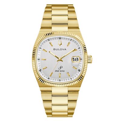 Bulova Super Seville Gold-tone Watch with Silver Dial