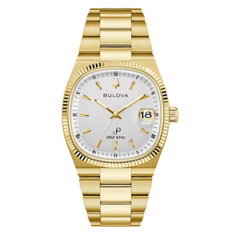 Bulova Super Seville Gold-tone Watch with Silver Dial