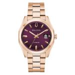 Bulova Surveyor Rose Gold-Tone With Purple Dial