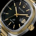 Bulova Super Seville Gold-Silver-Tone With Black Dial