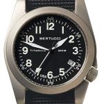 Bertucci A-11T Americana Titanium Watch with Black Nylon Strap
