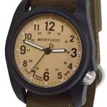 Bertucci DX3 Canvas Polycarbonate Unibody Watch, Bark Comfort Band, Patrol Khakiâ¢ Dial