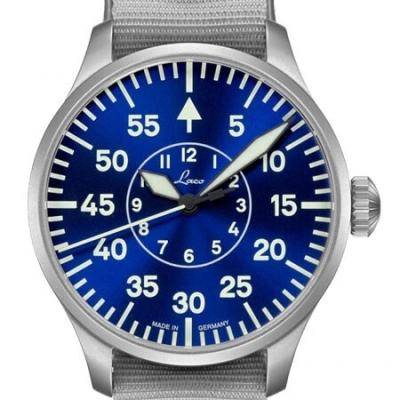 Laco 39mm Aachen Blaue Stunde Automatic Pilot Watch with Sapphire Crystal