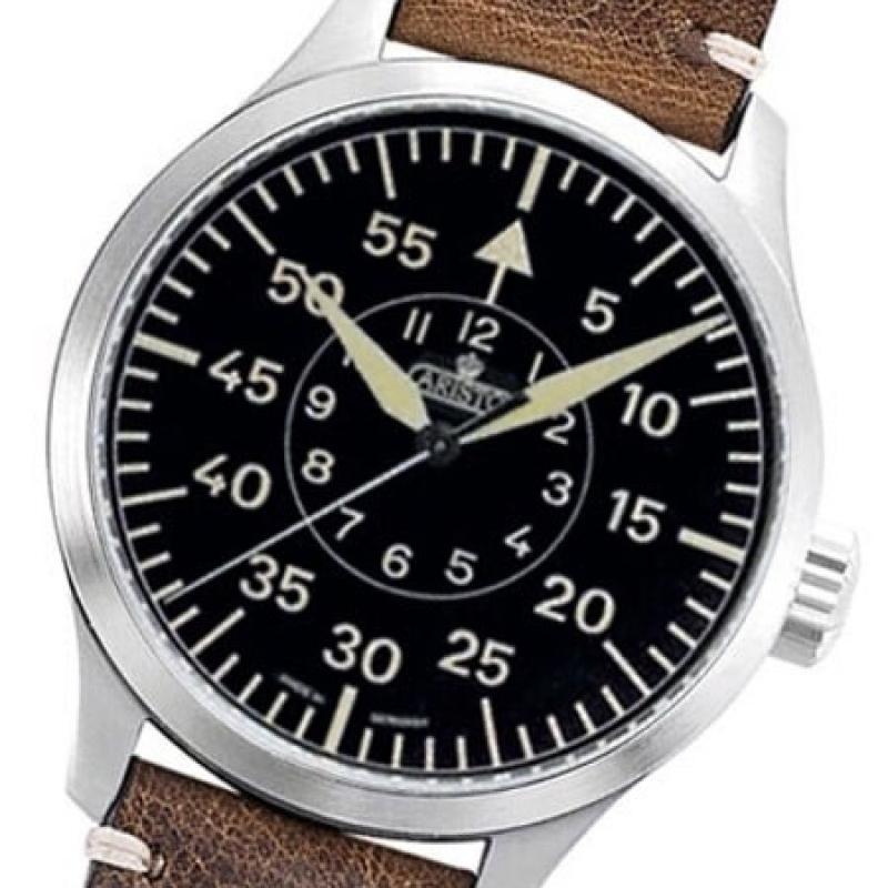 Aristo 47mm Swiss ETA Automatic Vintage Aviator Watch with Sapphire Crystal