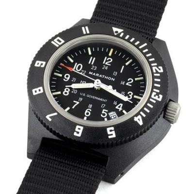 Marathon Swiss Made Quartz Military Navigator Pilot Watch with Tritium Illumination