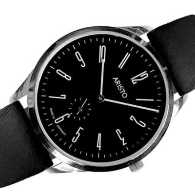 Aristo Bauhaus Style Watch with Swiss Ronda Quartz Movement