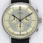 Aristo Bauhaus Swiss Quartz Chronograph Watch with 12-Hr Totalizer