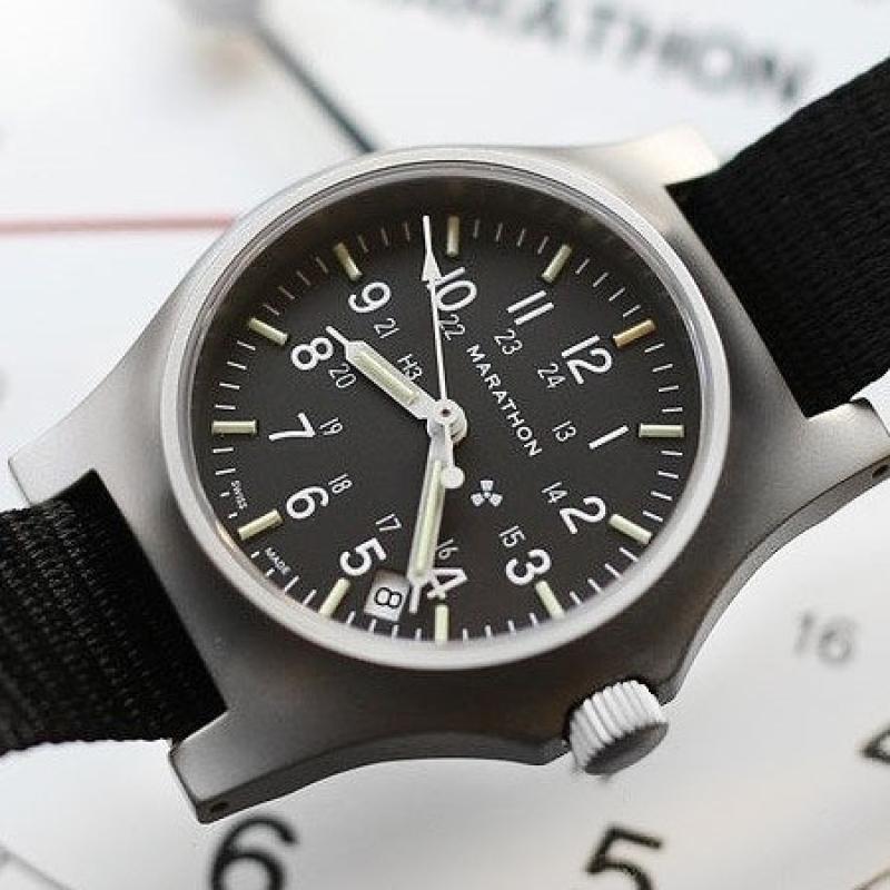 Marathon High Torque Quartz Military General Purpose SS Watch with Tritium Illumination