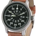 Aristo 3H80 42mm Quartz Pilot's Watch with Sandblasted Case