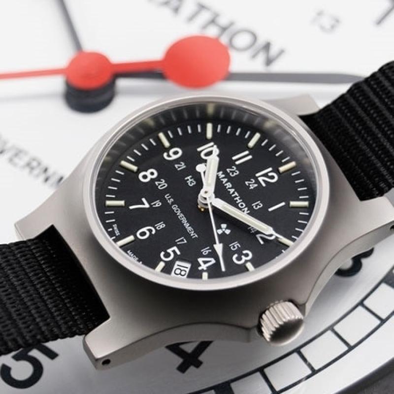 Marathon High Torque Quartz Military General Purpose SS Watch with Tritium Illumination
