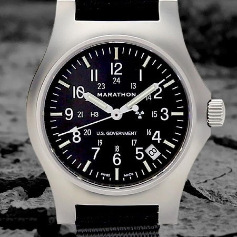 Marathon High Torque Quartz Military General Purpose SS Watch with Tritium Illumination