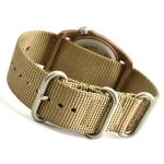 Bertucci DX3 Field Watch, 40mm Resin Case, Coyote Nylon Strap, Patrol Khaki Dial