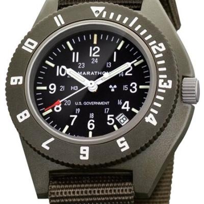 Marathon Swiss Made Quartz Military Navigator Pilot Watch with Tritium Illumination