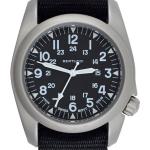 Bertucci A-2S Vintage with Swiss Movement, Black Dial, 40mm Stainless Steel Case