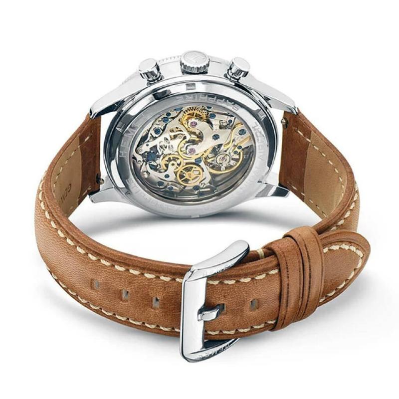 HEMEL Airfoil Full Lume Mechanical Chronograph Watch with Dual-Time Bezel