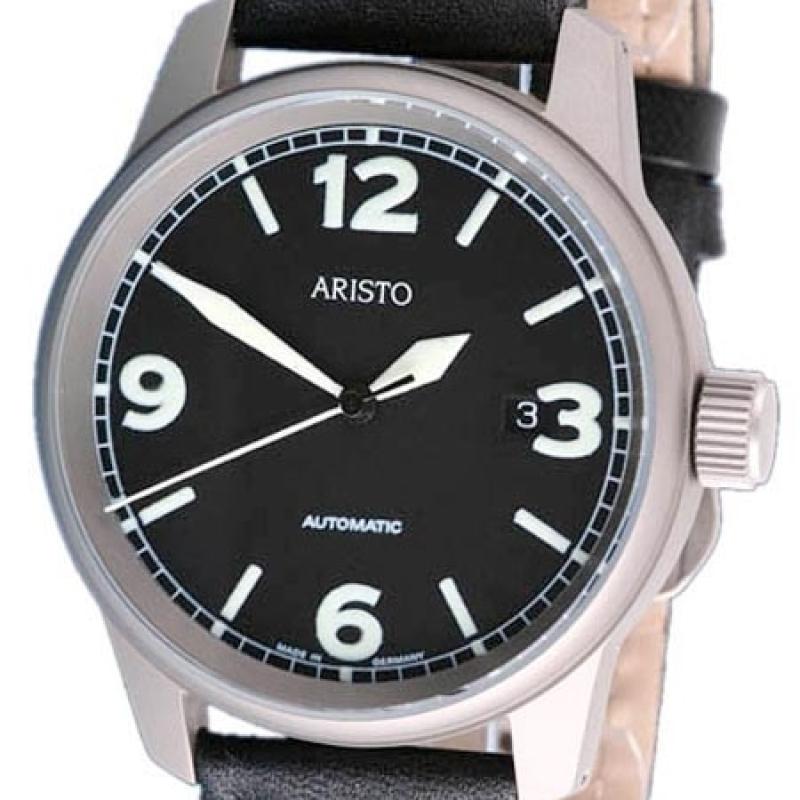Aristo 5H67TI Titanium Case Swiss Automatic Aviator Watch