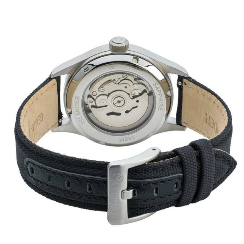 Islander Mitchel Automatic Field Watch with Nylon Weave Strap and an AR Sapphire Crystal