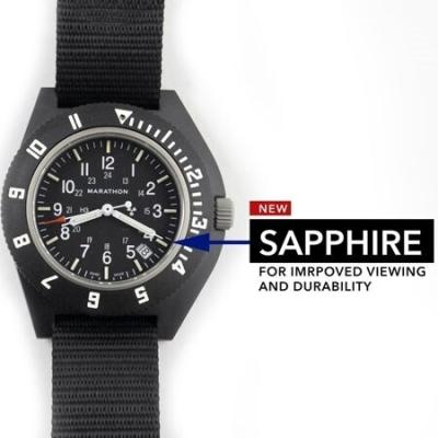 Marathon Swiss Made Quartz Military Navigator Pilot Watch with Tritium Illumination