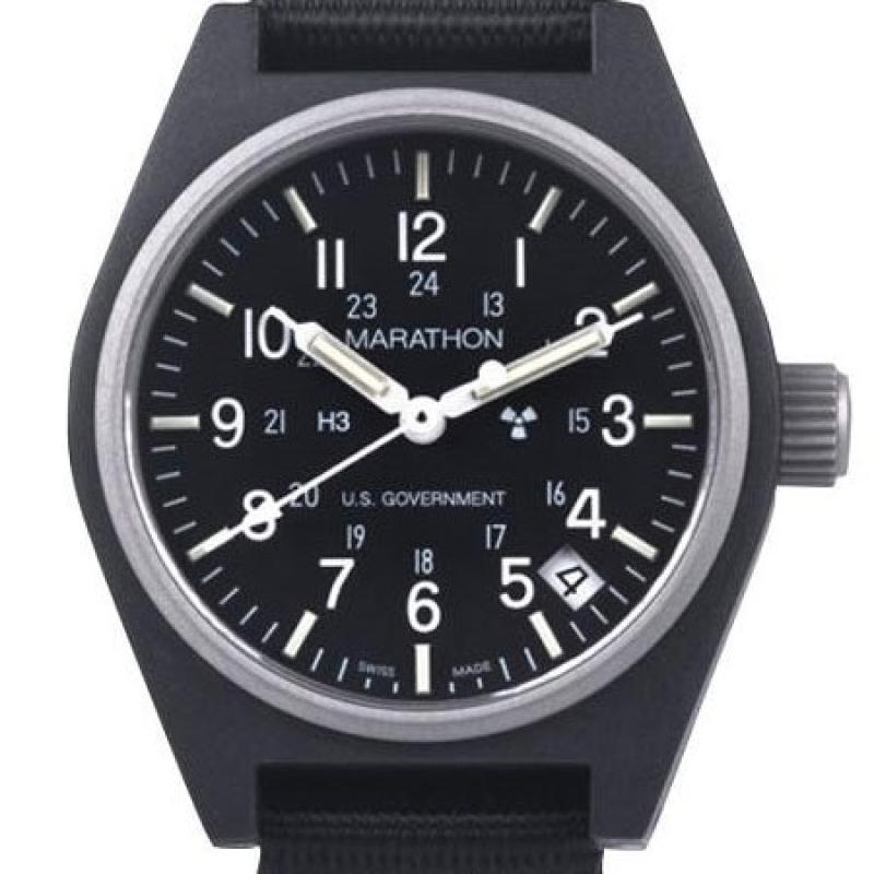 Marathon Swiss Made Quartz Military General Purpose Watch with Tritium Illumination